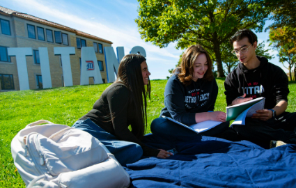 Students on campus